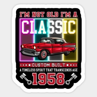 Classic Car Sticker
